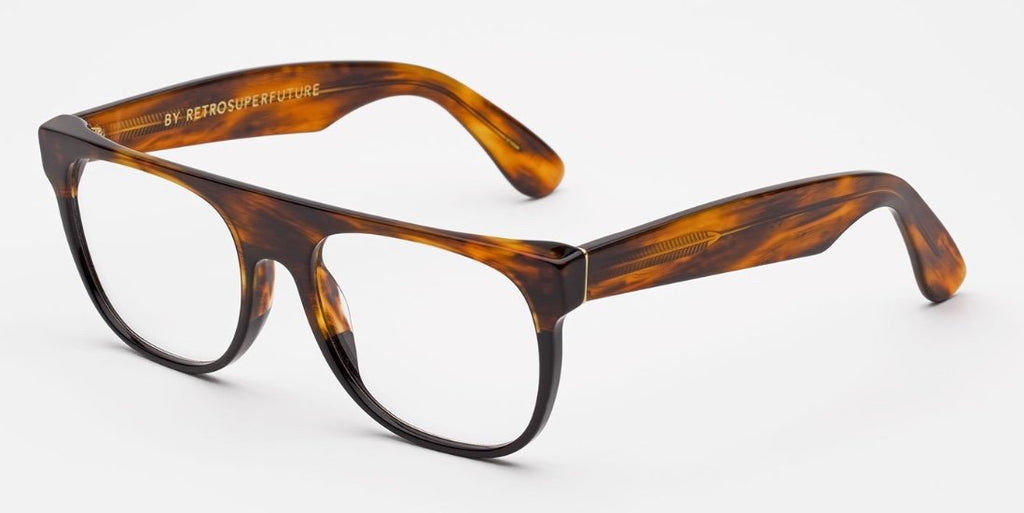 RetroSuperFuture Eyeglasses Flat Top Optical Classic Havana